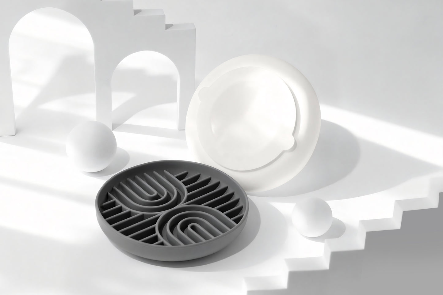 Slow Feeding Pet Bowl with Anti Slip Base
